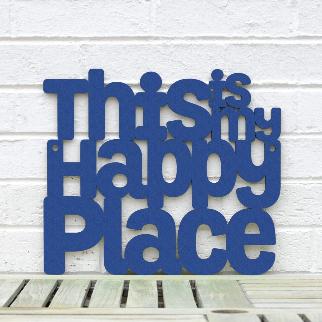 Spunky Fluff This Is My Happy Place Decorative Wall Art Sign 15 Colors